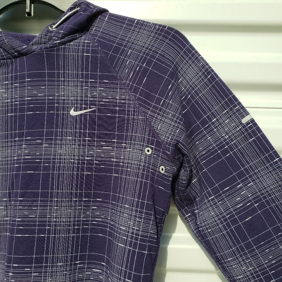 Nike dri-fit pullover hoodie vented running jacket - Picture 2 of 8